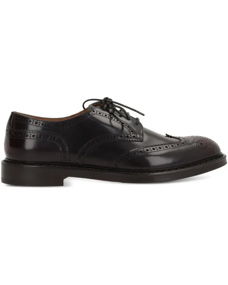 Doucal´s Oxford-Schuhe mit Budapestermuster - Rot Rot