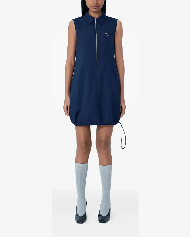Prada logo-motif dress - Blau Blau