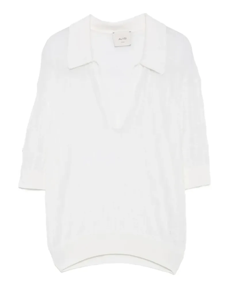 ALYSI V-neck T-shirt - Nude Nude