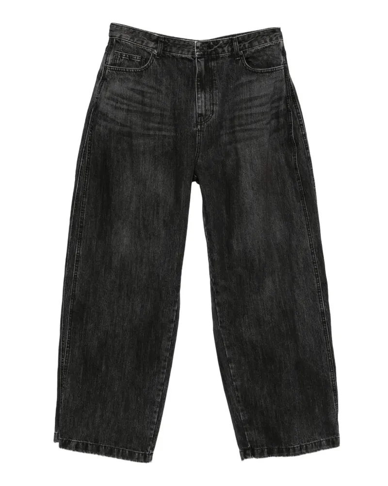JUUN.J faded wide-leg jeans - Schwarz Schwarz
