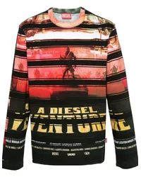 Diesel T-Craneup-LS Langarmshirt Rot