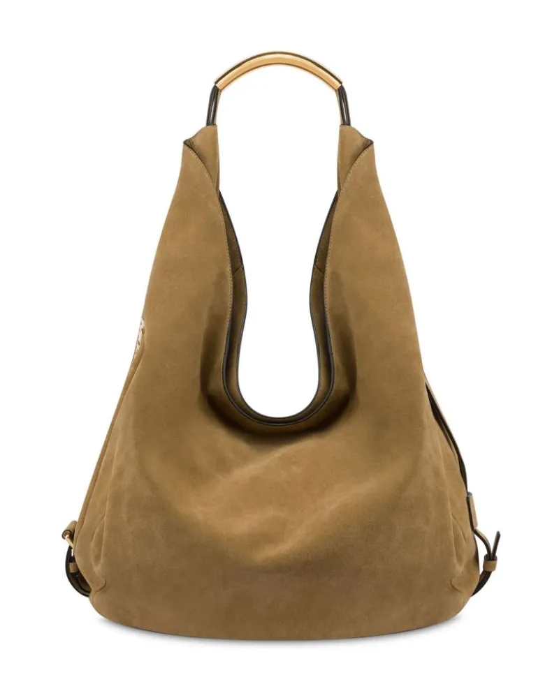 Moschino Große Handle Me Schultertasche - Nude Nude