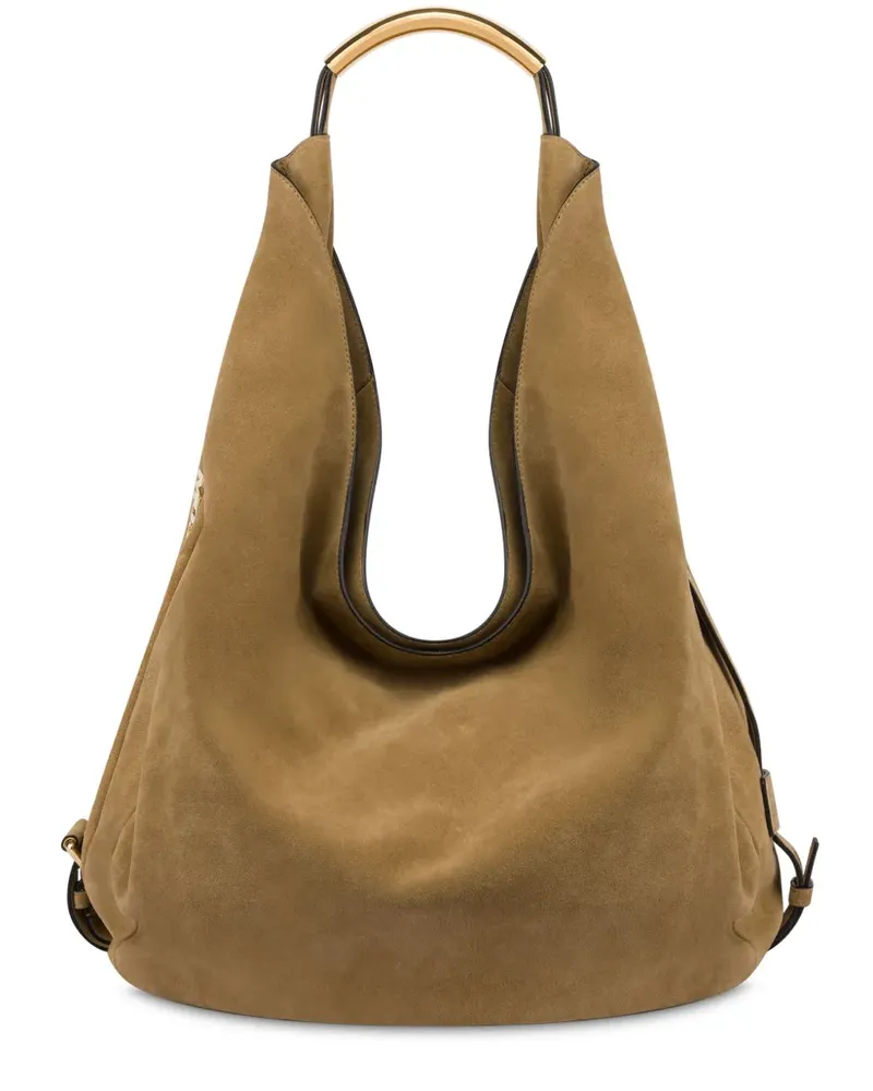 Moschino Große Handle Me Schultertasche - Nude Nude