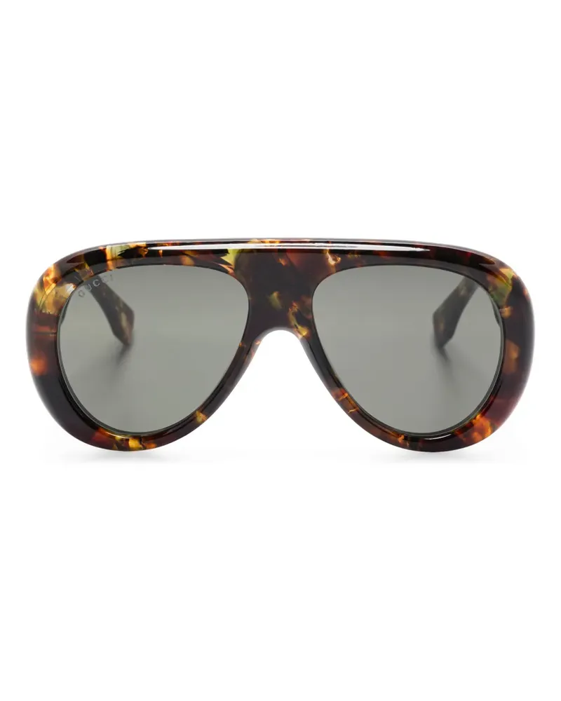Gucci Getönte Pilotenbrille - Braun Braun