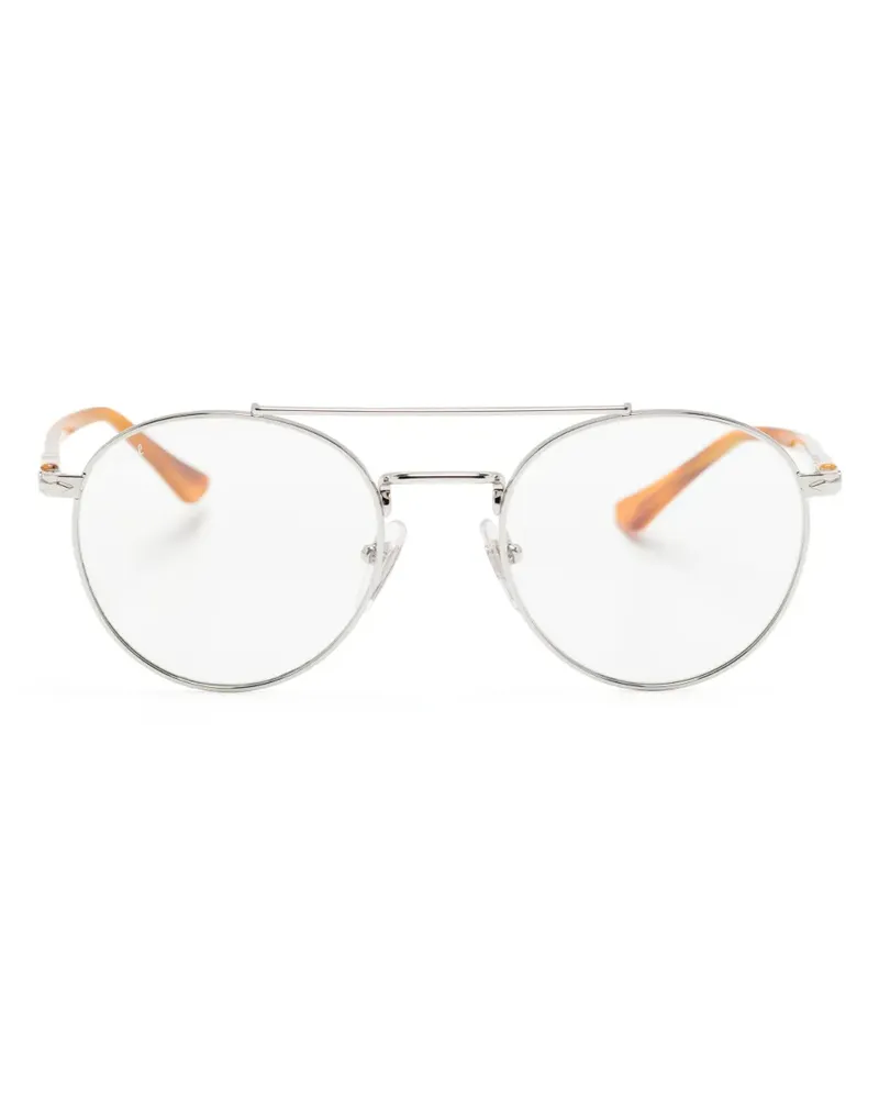 Persol Runde PO1009S Sonnenbrille - Silber Silber