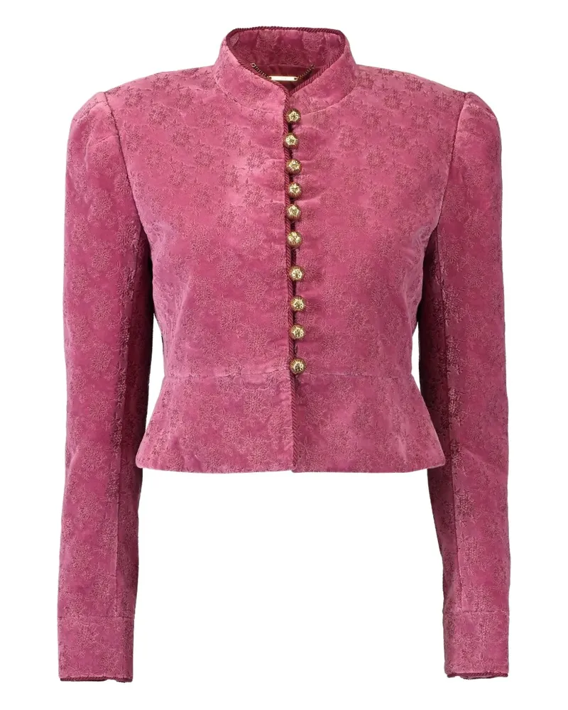 Chloé velvet cropped jacket - Rosa Rosa