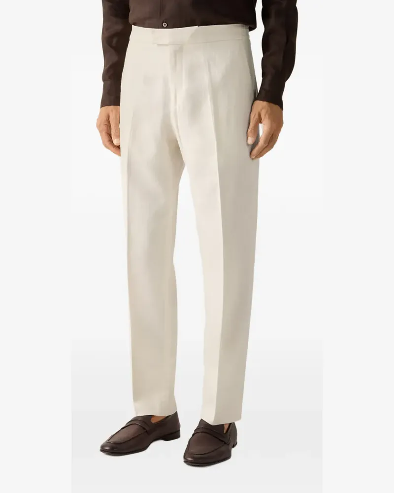 Ermenegildo Zegna Oasi Lino Hose - Grau Grau