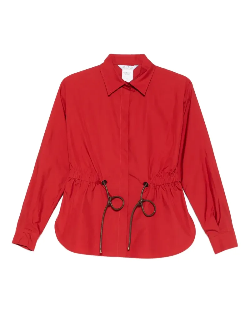 Max Mara drawstring collared shirt - Rot Rot
