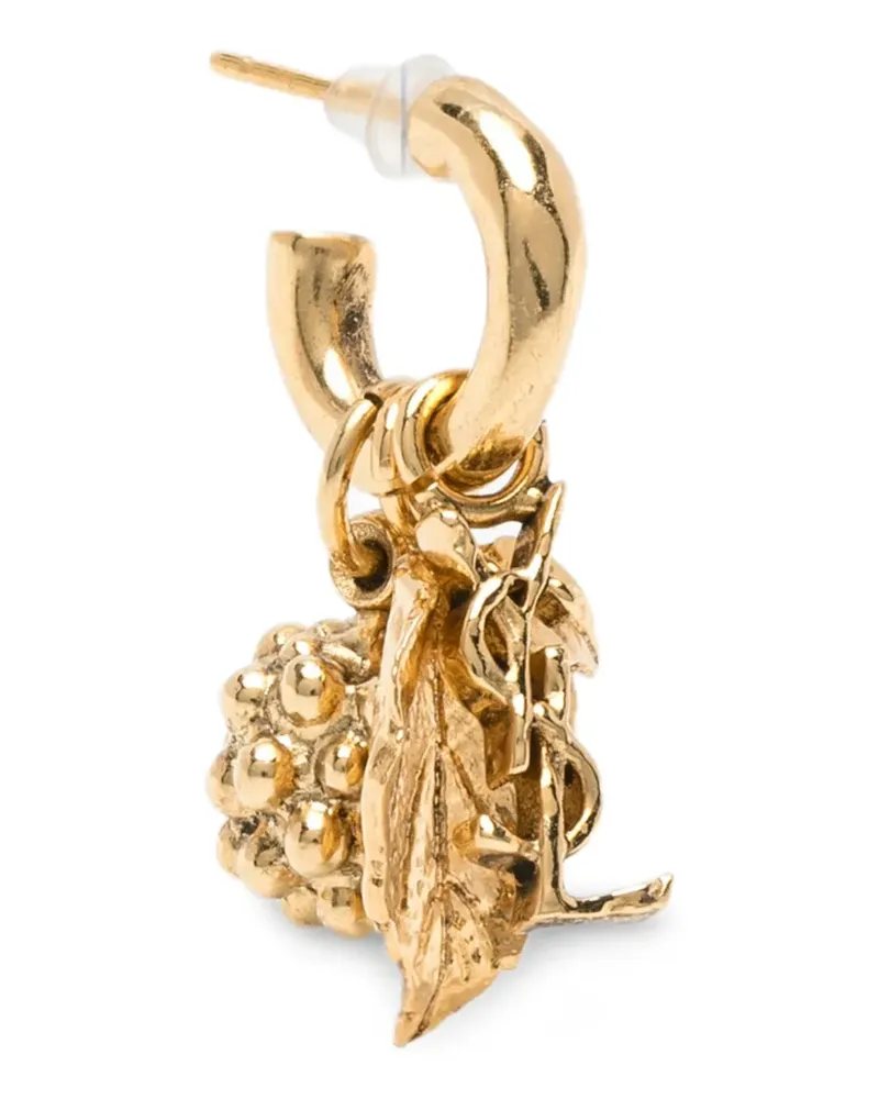 Saint Laurent Ohrringe mit Blattanhänger - Gold Gold