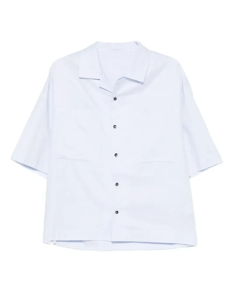 nine:inthe:morning Orazio short-sleeve camp-collar shirt - Blau Blau