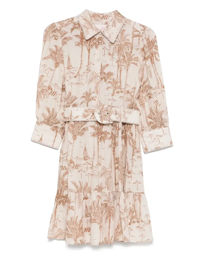 MC2 Saint Barth Minikleid aus Leinen - Nude Nude