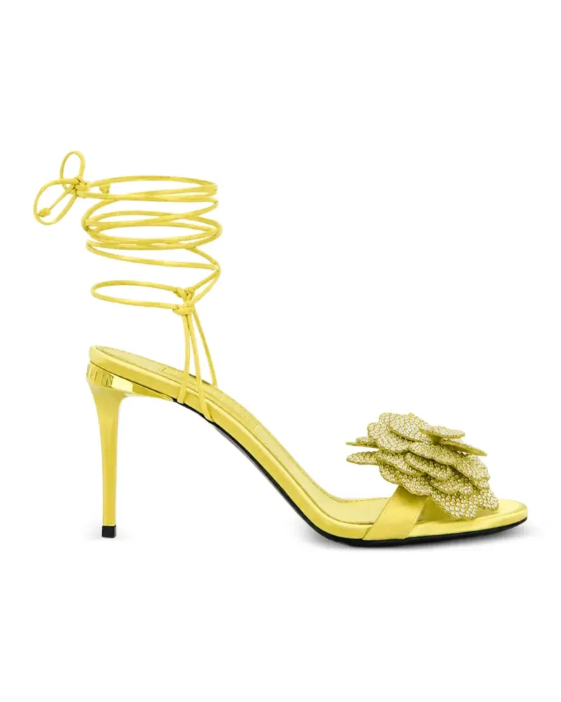 Philipp Plein High-Heels-Sandalen mit Schnürung - Gelb Gelb