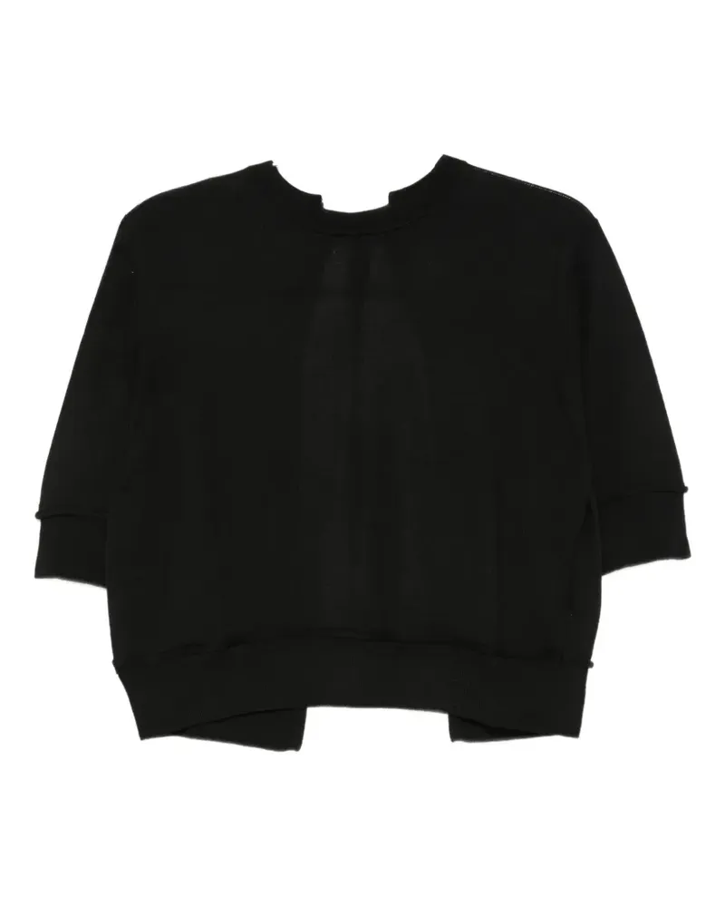 Department 5 open-back ribbon-tie sweater - Schwarz Schwarz