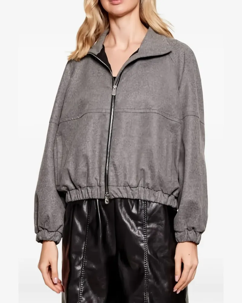 Pinko Jacke mit Reißverschluss - Grau Grau