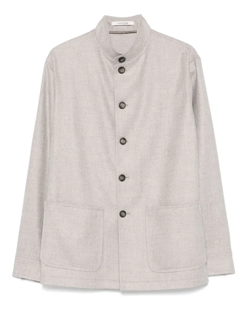 Tagliatore Hemdjacke mit Knopfleiste - Grau Grau