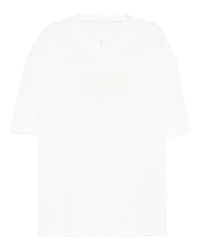 Maison Margiela T-Shirt mit rundem Ausschnitt - Weiß Weiß