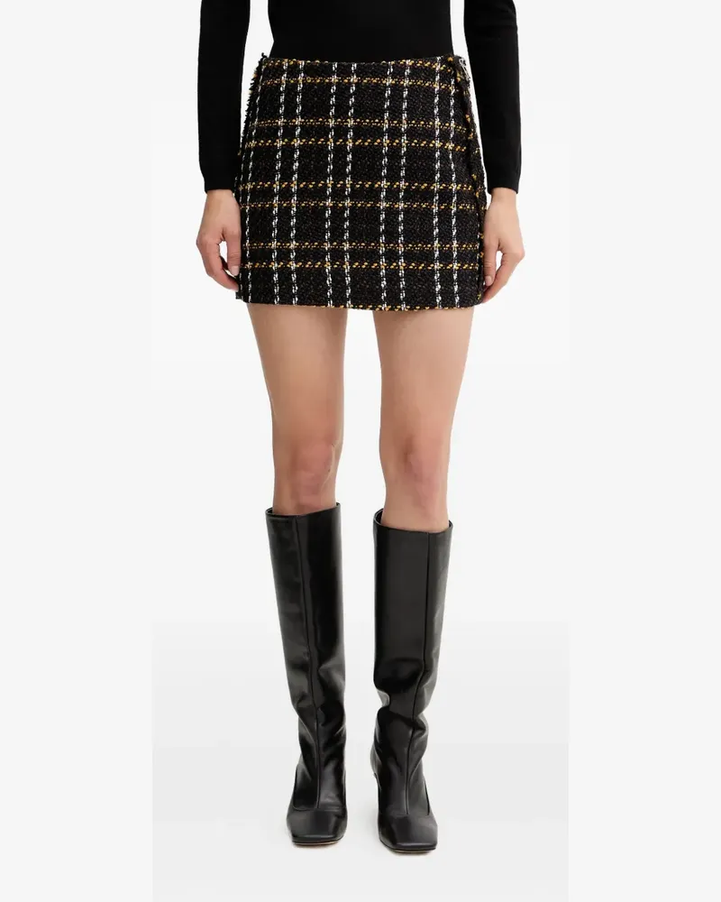 Silvian Heach check mini skirt - Schwarz Schwarz