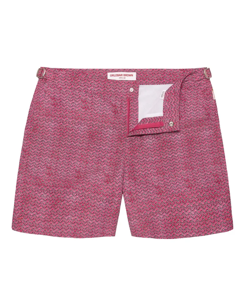 Orlebar Brown Bulldog Badeshorts mit Ripcord-Print - Rosa Rosa