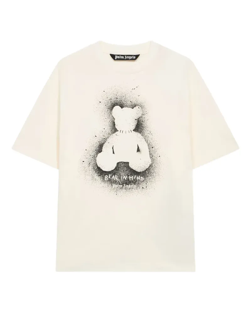 Palm Angels T-Shirt mit Graffiti-Print - Nude Nude