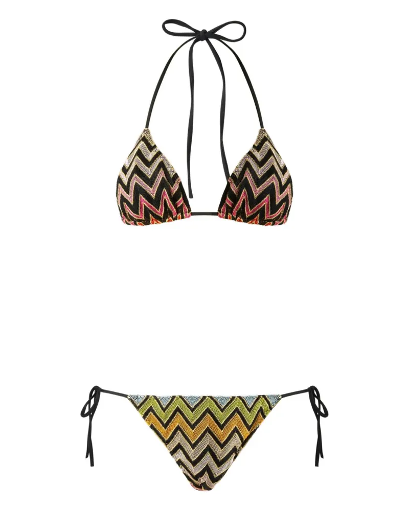 Missoni Gemusterter Bikini - Schwarz Schwarz