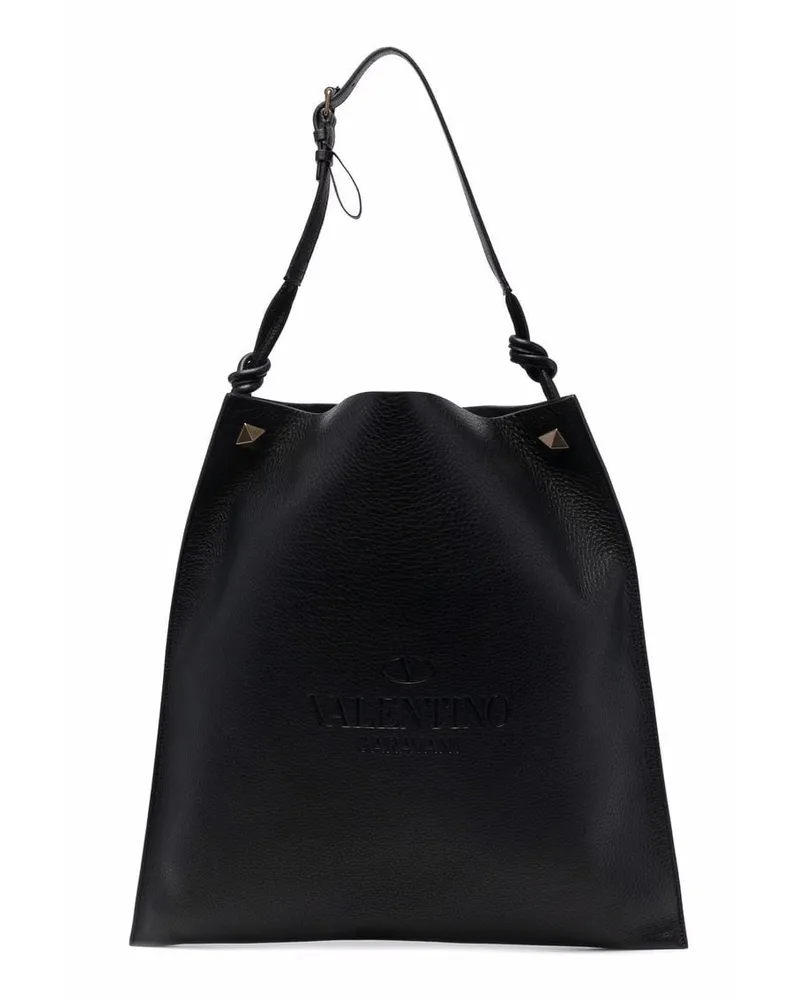 Valentino Garavani Shopper mit Logo-Prägung - Schwarz Schwarz