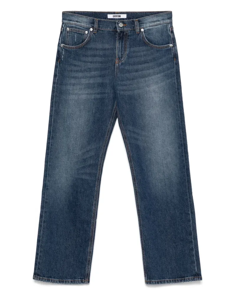 Mauro Grifoni Jeans mit Logo-Patch - Blau Blau