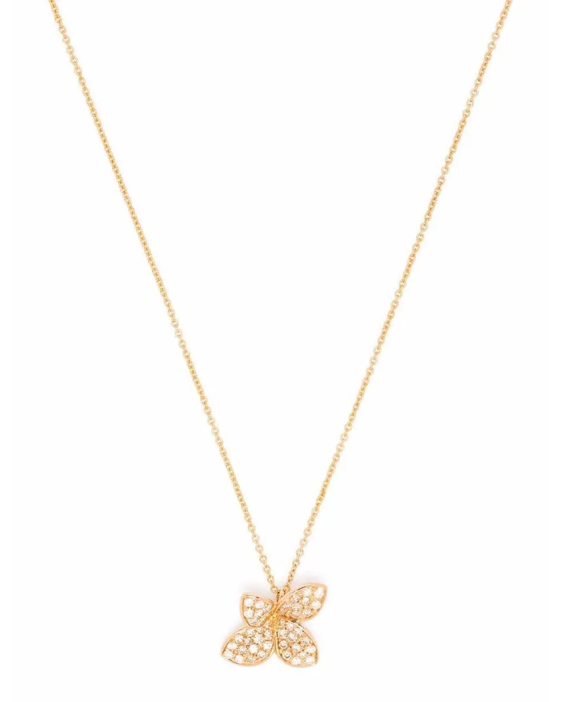 Pasquale Bruni 18kt Petit Garden Rotgoldhalskette mit Diamanten - Rosa Rosa