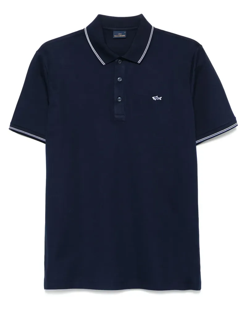 Paul & Shark Poloshirt aus Piqué - Blau Blau