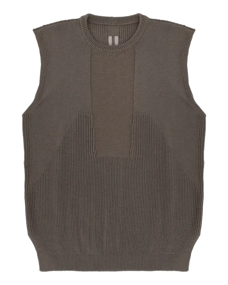 Rick Owens ribbed-knit vest - Braun Braun