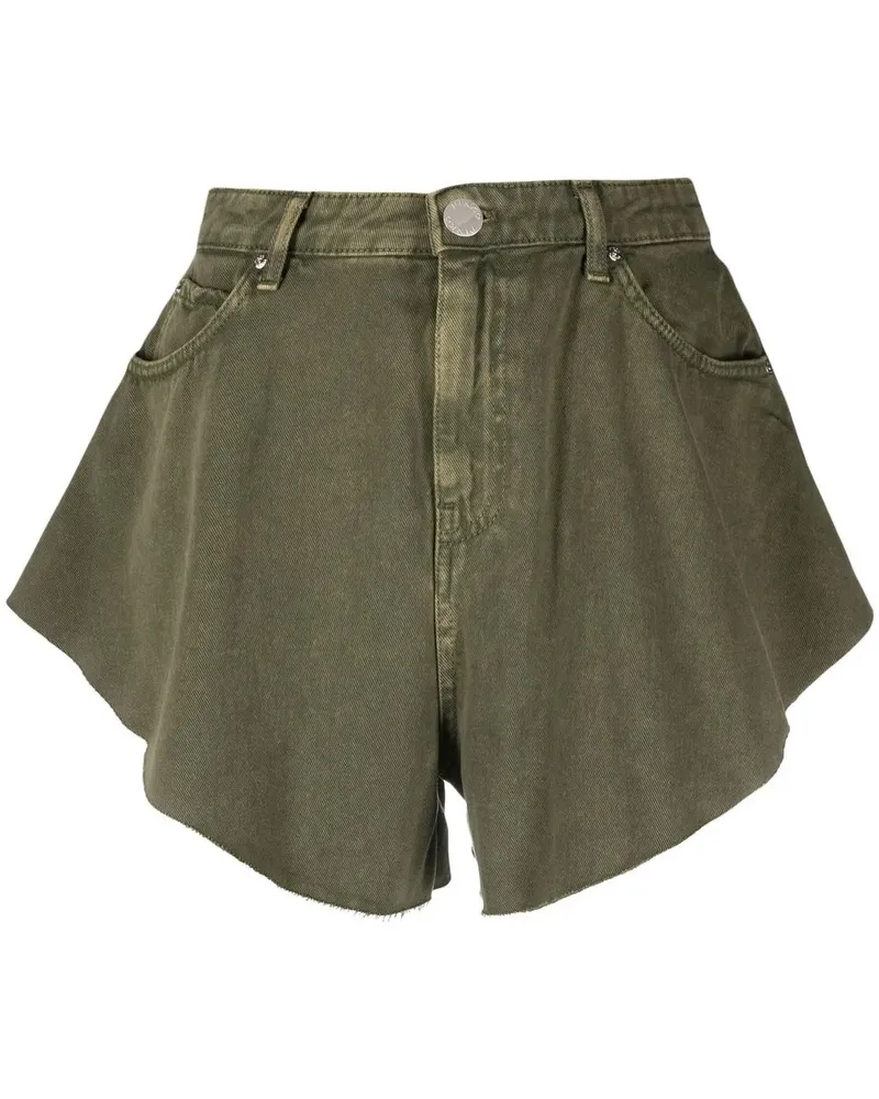 Pinko Ausgestellte High-Waist-Shorts - Grün Grün