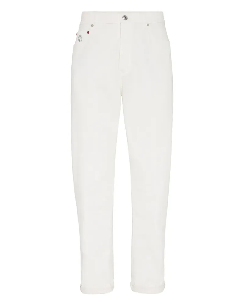 Brunello Cucinelli Jeans aus Baumwolle - Weiß Weiß