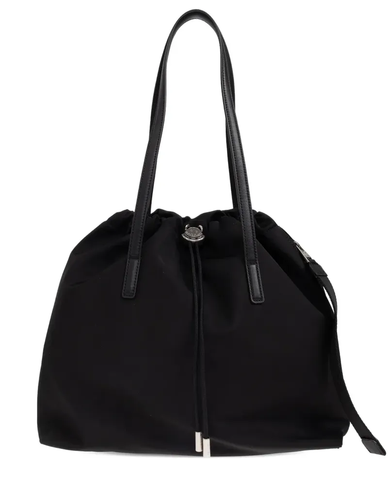 Moncler Kordelzug-Tote Bag mit Henkel - Schwarz Schwarz