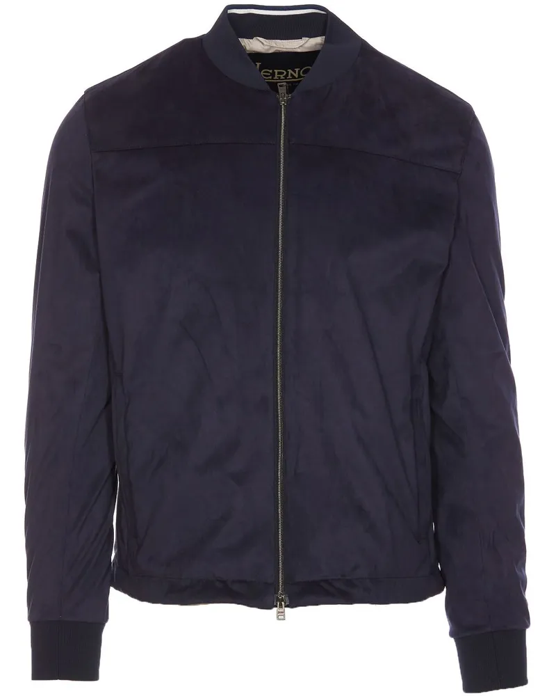 Herno Jacke mit rundem Ausschnitt - Blau Blau