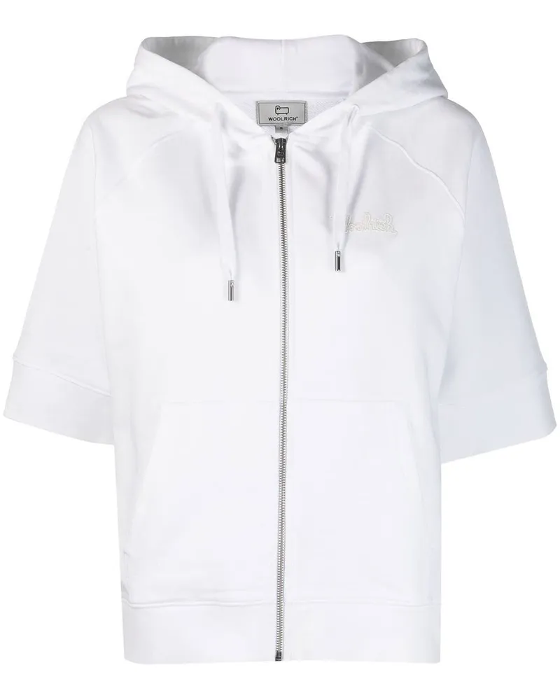 Woolrich Hoodie mit kurzen Ärmeln - Weiß Weiß
