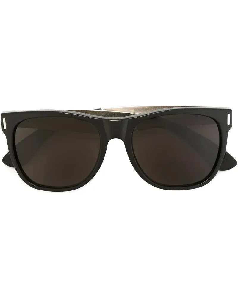 RETROSUPERFUTURE Classic Francis Black Silber' Sonnenbrille - Schwarz Schwarz