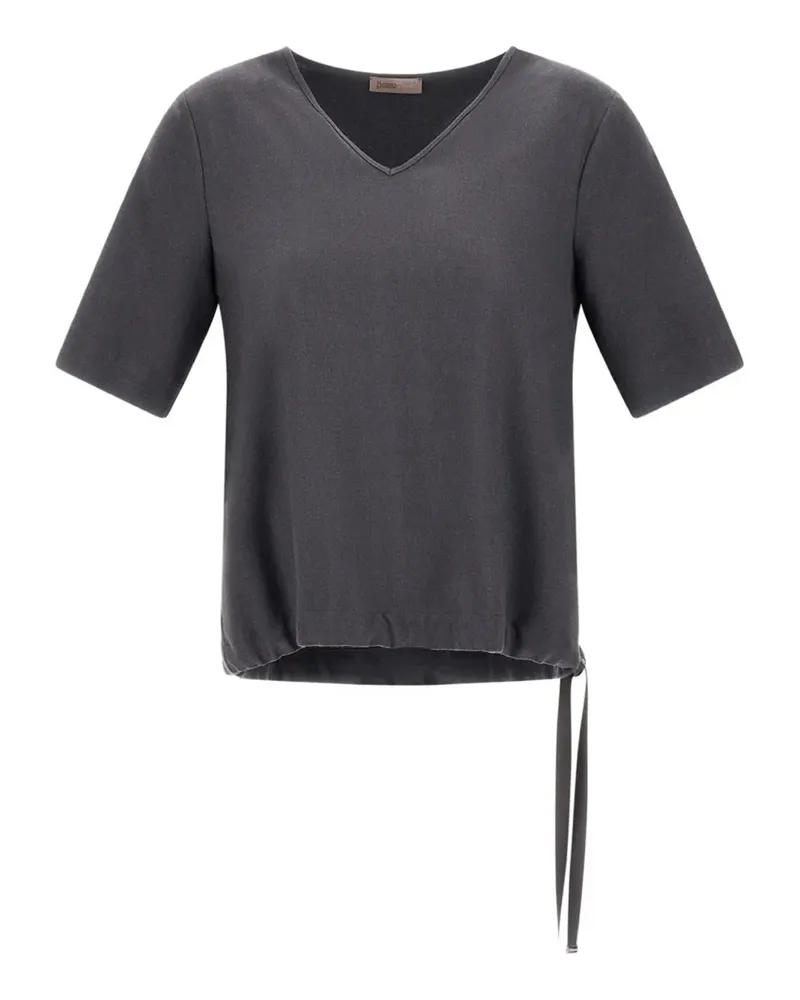Herno Resort V-neck T-shirt - Grau Grau