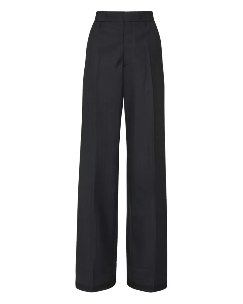 Maison Margiela Hose mit hohem Bund - Schwarz Schwarz