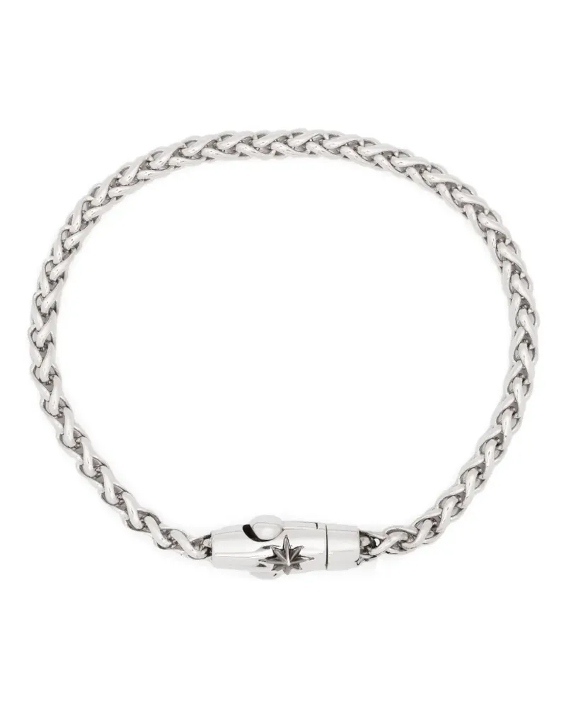 ZANCAN Poliertes Armband mit Logo-Gravur - Silber Silber