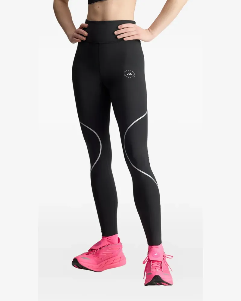 adidas reflective-detail trousers - Schwarz Schwarz