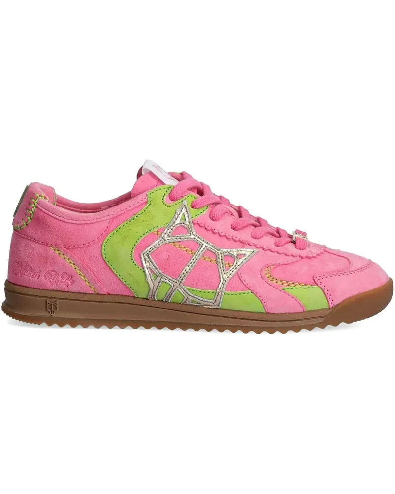Naked Wolfe Sneakers mit Logo-Patch - Rosa Rosa