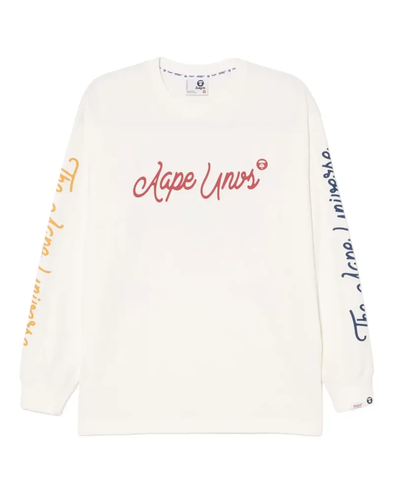BAPE T-Shirt mit Logo-Print - Nude Nude