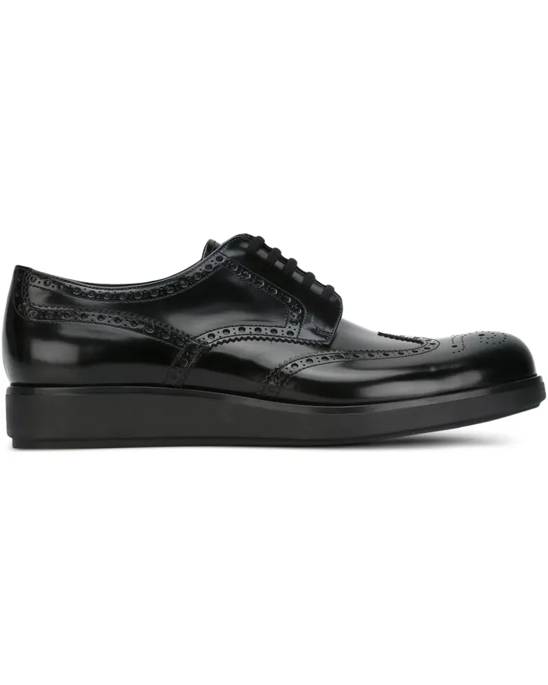 Prada Klassische Budapester - Schwarz Schwarz