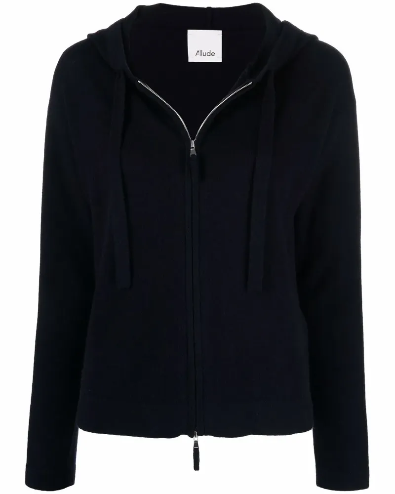 ALLUDE Klassische Kapuzenjacke - Blau Blau