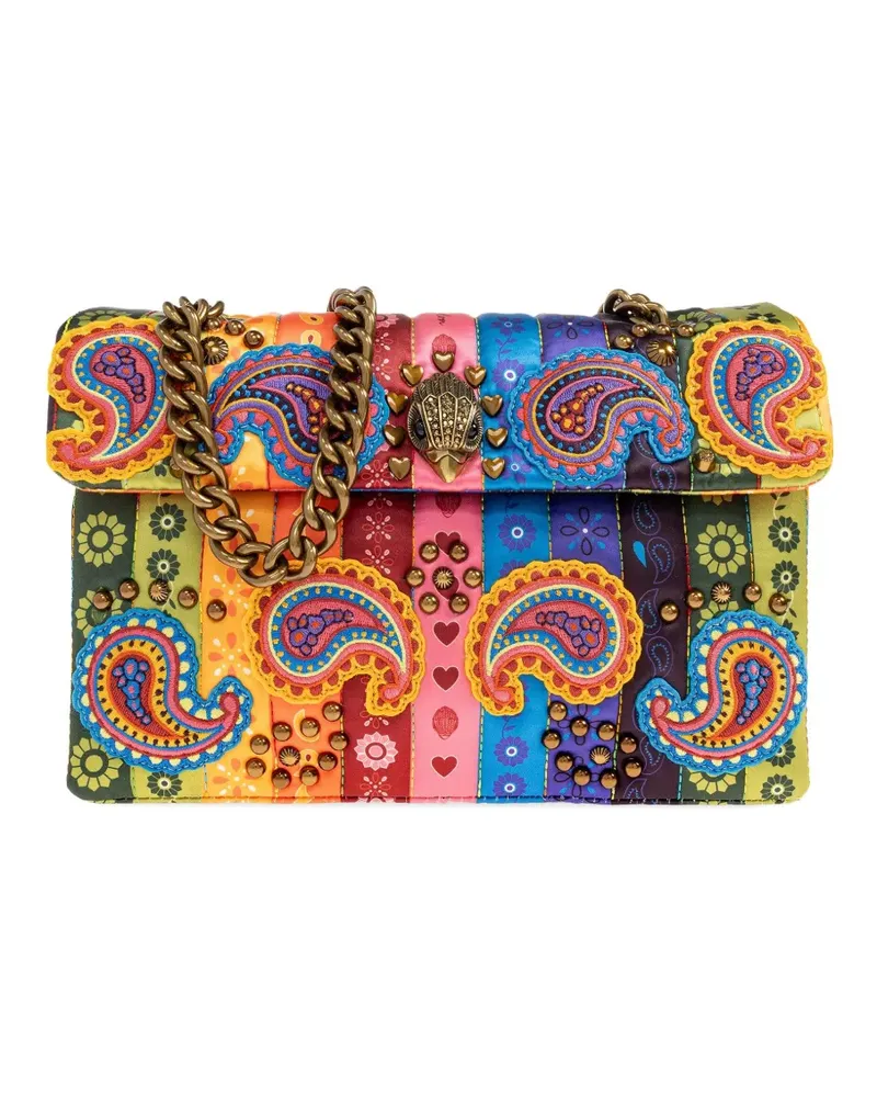 Kurt Geiger Kensington Satchel-Tasche mit Paisley-Print - Grün Grün