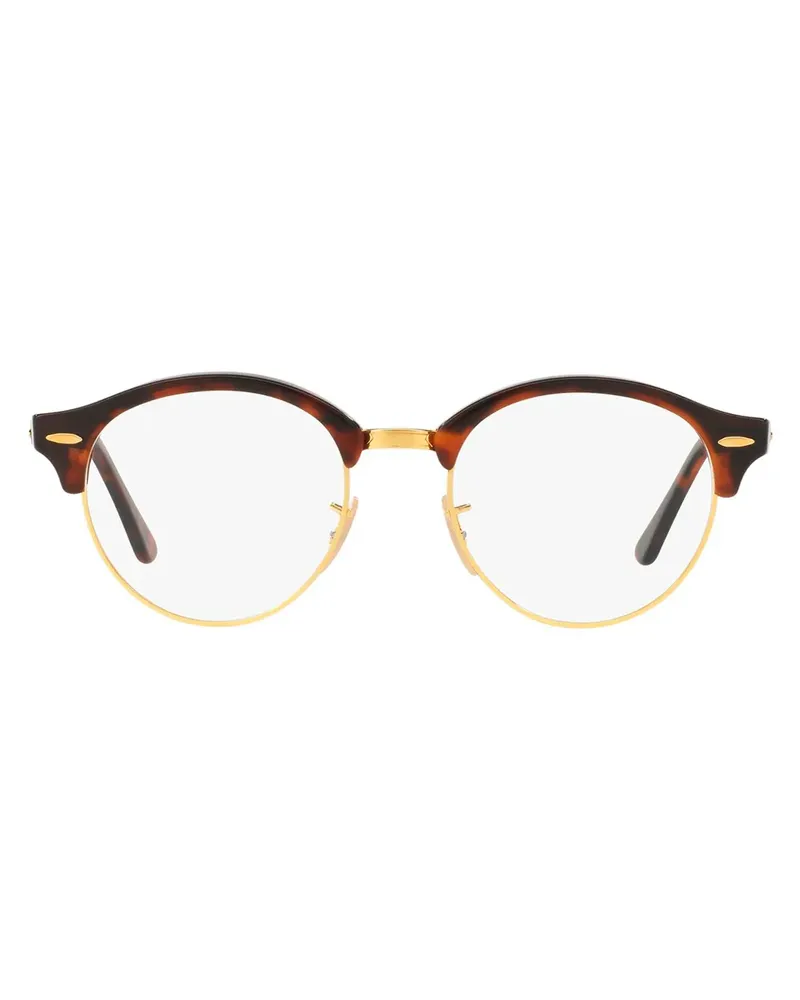 Ray Ban Brille mit rundem Gestell - Schwarz Schwarz