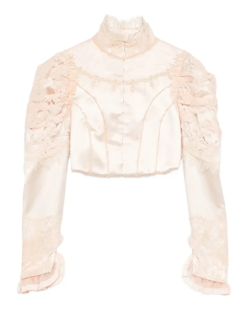 Chloé Klassische Satinbluse - Rosa Rosa