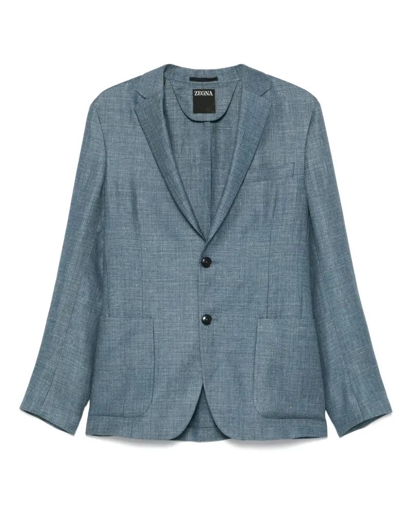 Ermenegildo Zegna Gewebtes Sakko - Blau Blau