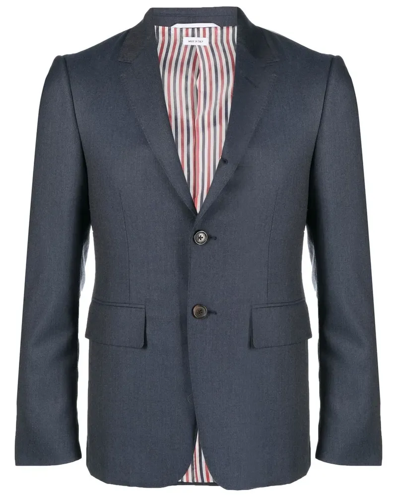 Thom Browne Einreihiges Sakko - Blau Blau