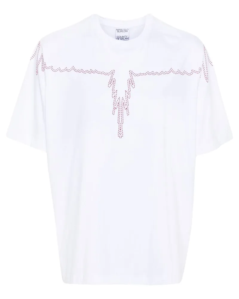 Marcelo Burlon | County of Milan Wings cotton T-shirt Weiß