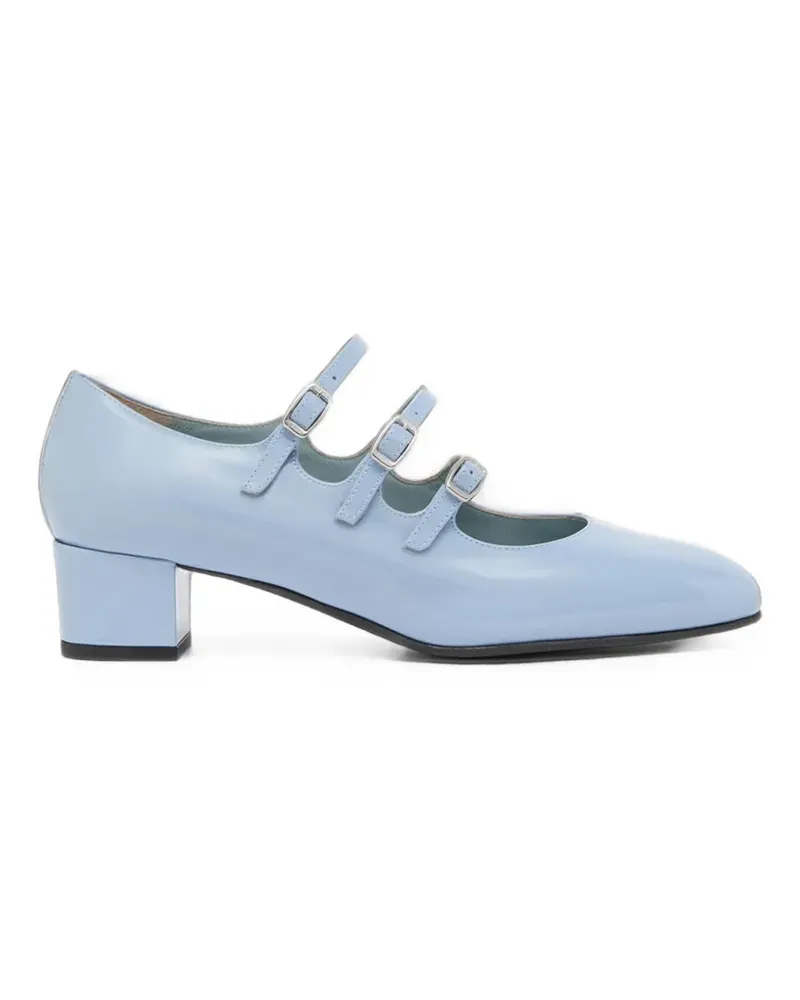 Carel Kina Pumps mit drei Riemen - Blau Blau
